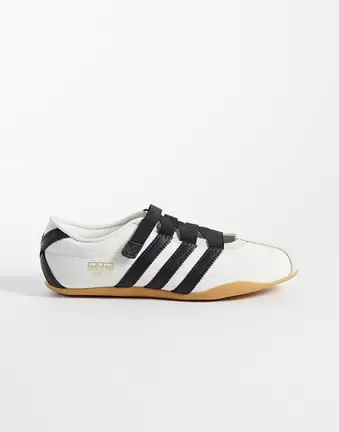 Adidas Originals Tokyo mary jane flats in off white and black