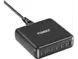 FoneKit GaN PD 200 W pikalaturi, 5 × USB-C + USB-A, musta