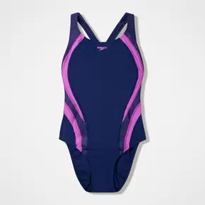 Women's Quantum Rib Splice Swimsuit Navy/Pink