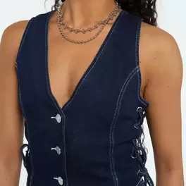 Denim waistcoat
