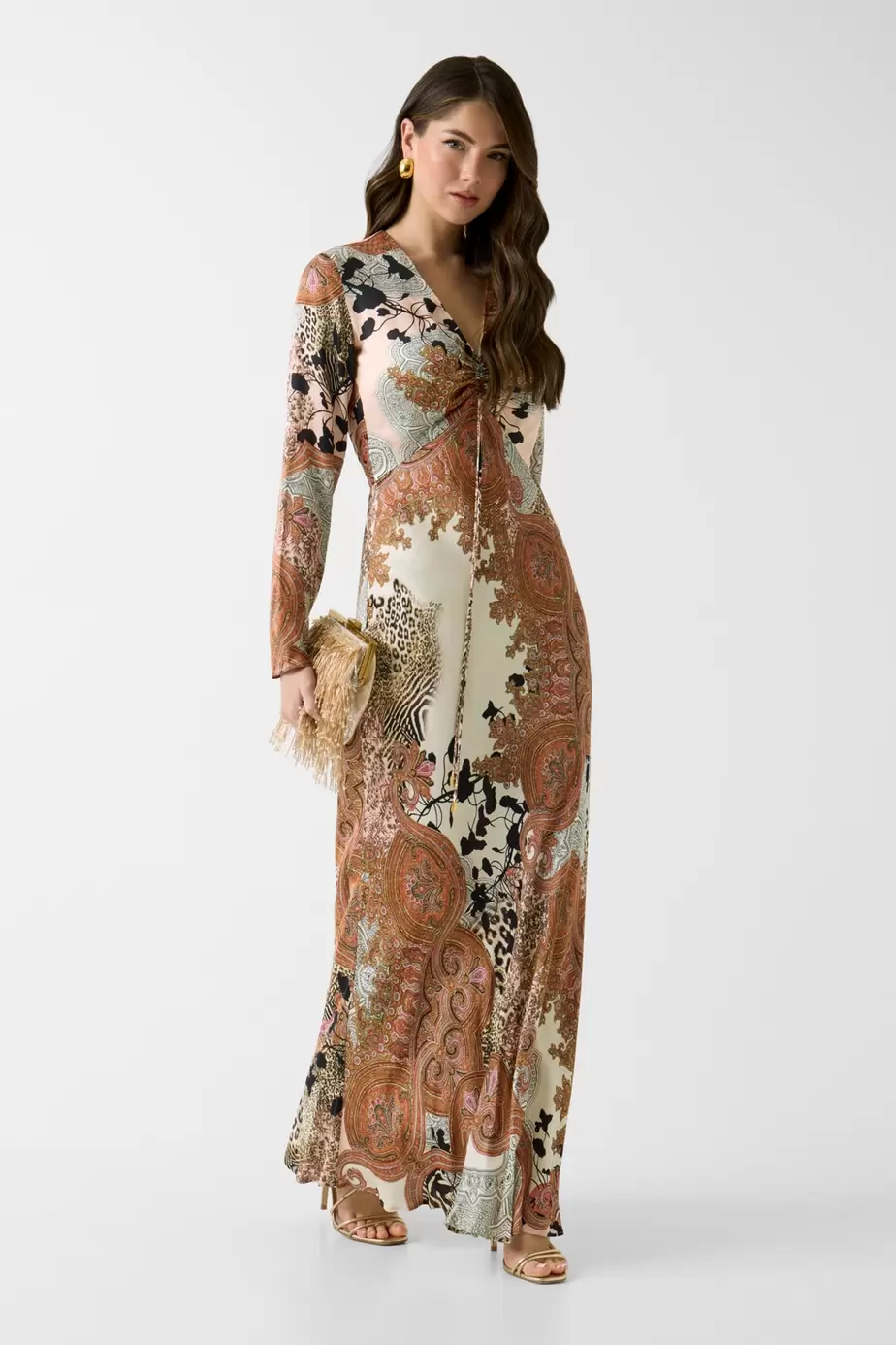 Marciano print long dress