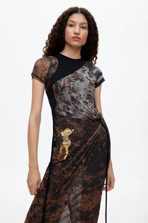 OTTOLINGER PRINTED LONG DRESS