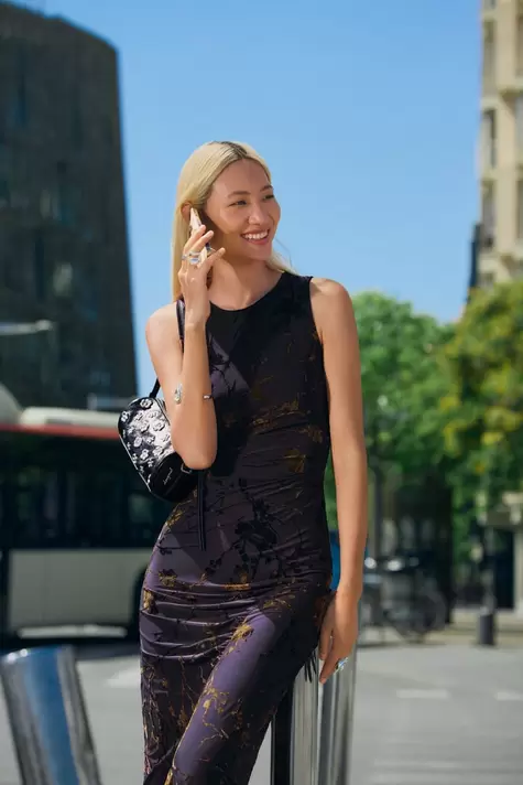 Sleeveless knit dress