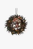 Paristokäyttöinen kuusikranssi 25 LED ⌀ 40 cm