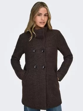 ONLY ONLNEWSOPHIA Wool Takki - Chocolate Torte - 15205403
