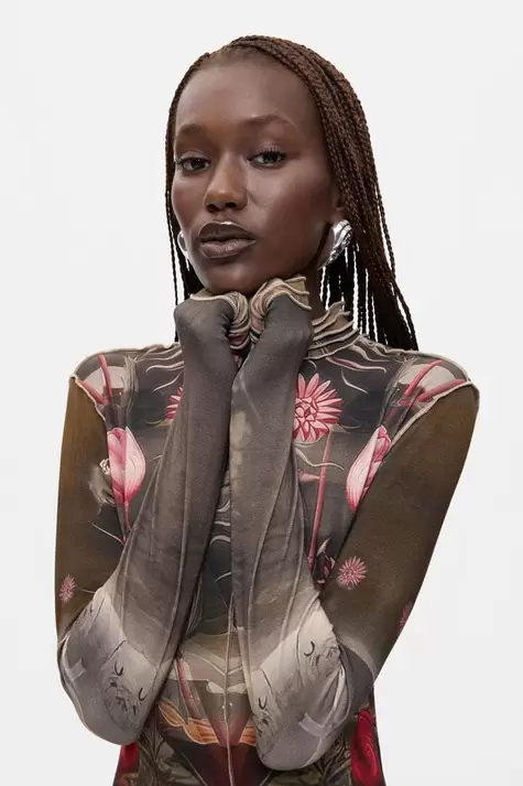 Long Printed Dress