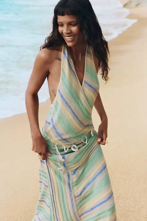 Sleeveless knit dress