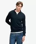 Preppy Essential Puuvillainen Puolivetoketjuneule