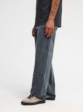 Quiksilver Carpenter Eg Men Black Relaxed Fit Cargo Trousers