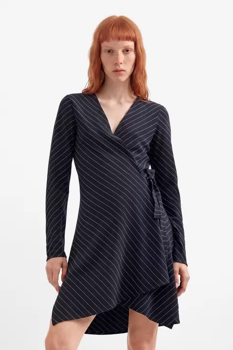 Long Sleeve V-Neck Dress