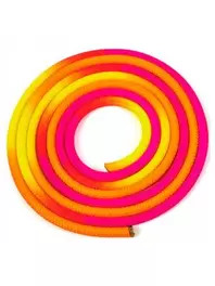 Liukuvärjätty voimistelunaru, 3m, N.4 Yellow-orange-pink
