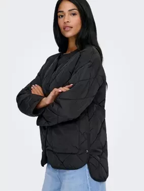 ONLY ONLALTHEA Tikattu takki - Black - 15366048