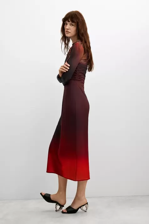 Long Sleeve Tulle Dress
