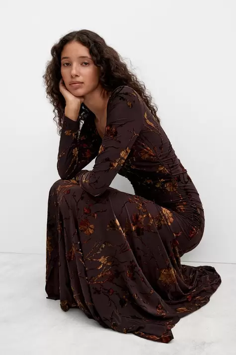 Midi knit dress