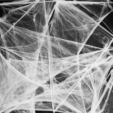 White spider cobweb - 70x400 cm