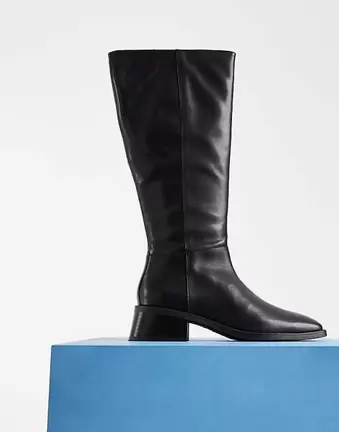Vagabond Shoemakers Blanca leather tall knee boots in black
