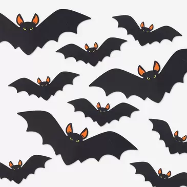 Decorative cardboard bats - 20 pcs
