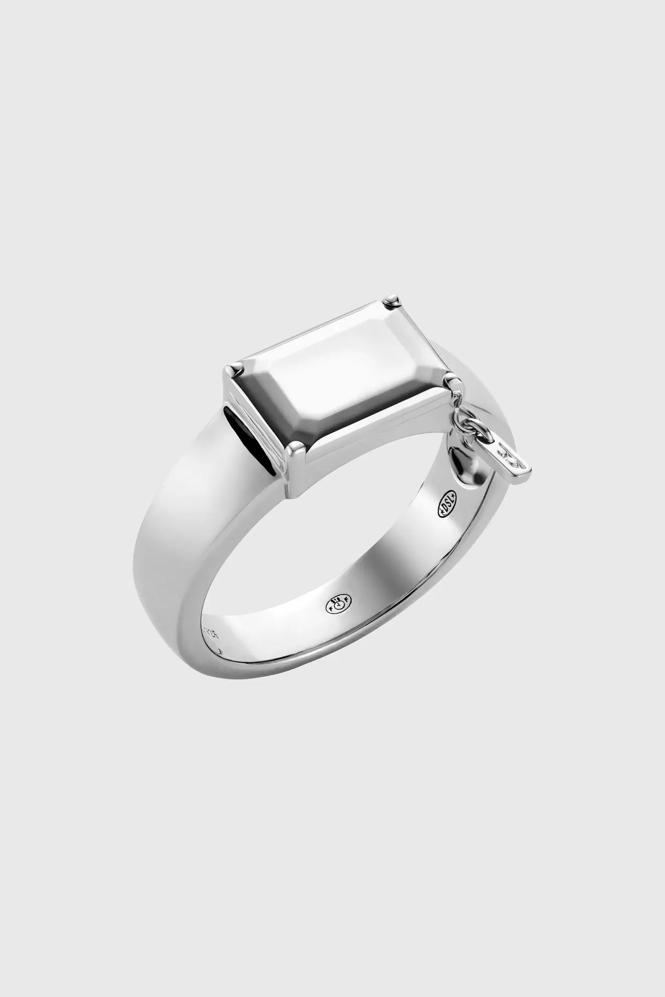 Sterling silver center focal ring