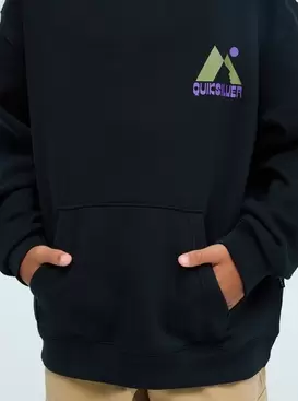Graphic Boys 8-16 Black Oversized Hoodie