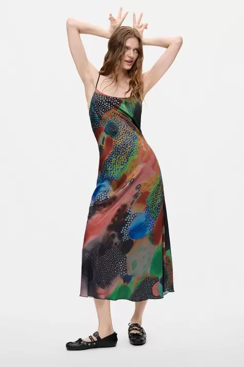 Printed 2-in-1 dress