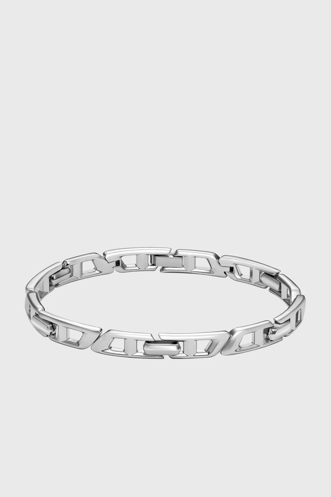 Sterling Silver D Logo Link Bracelet