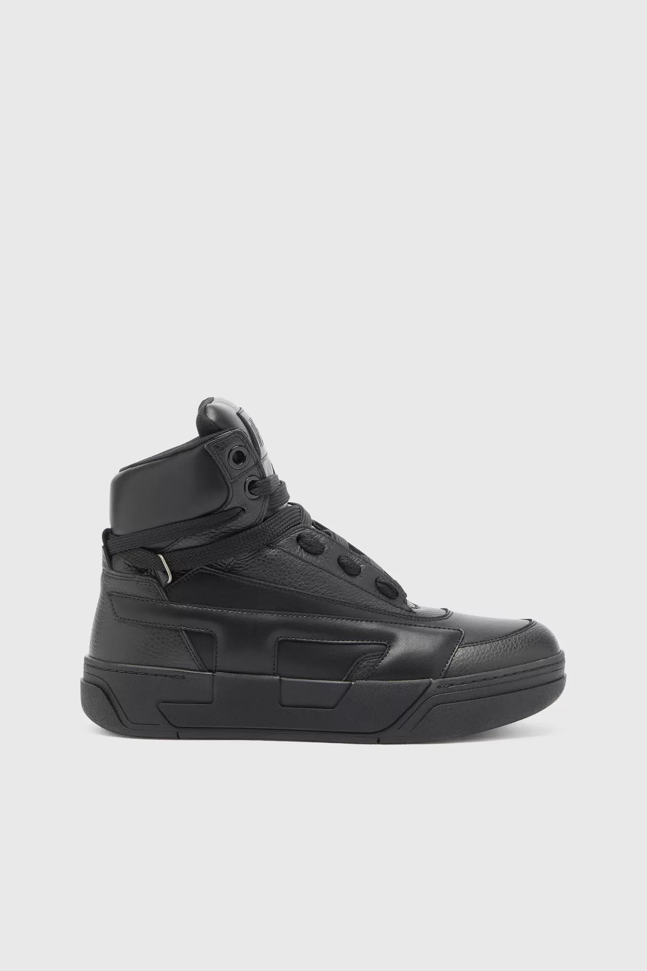 S-D-Ollie - High-top leather sneakers with D logo