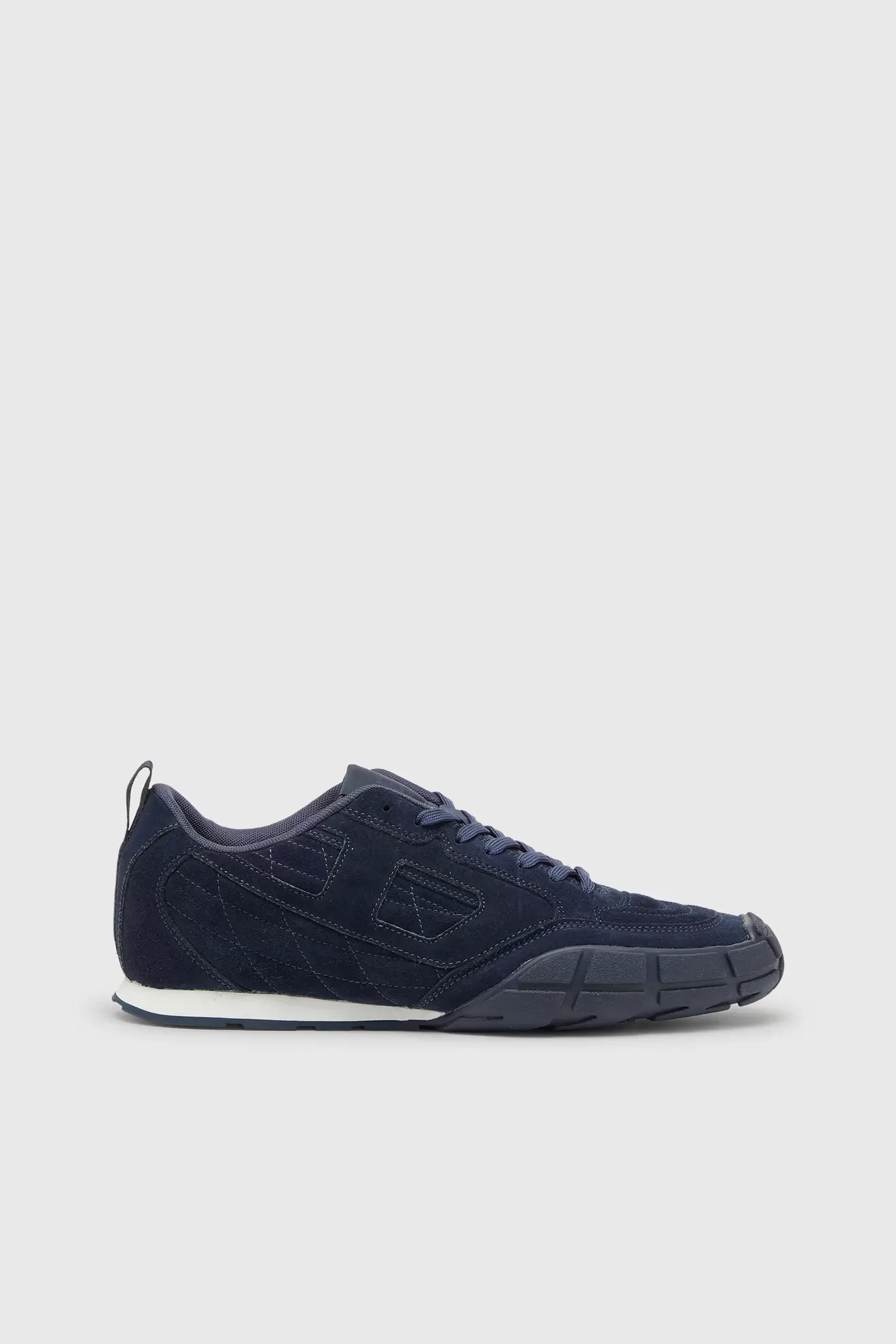 S-Pagodha-Quilted suede sneakers