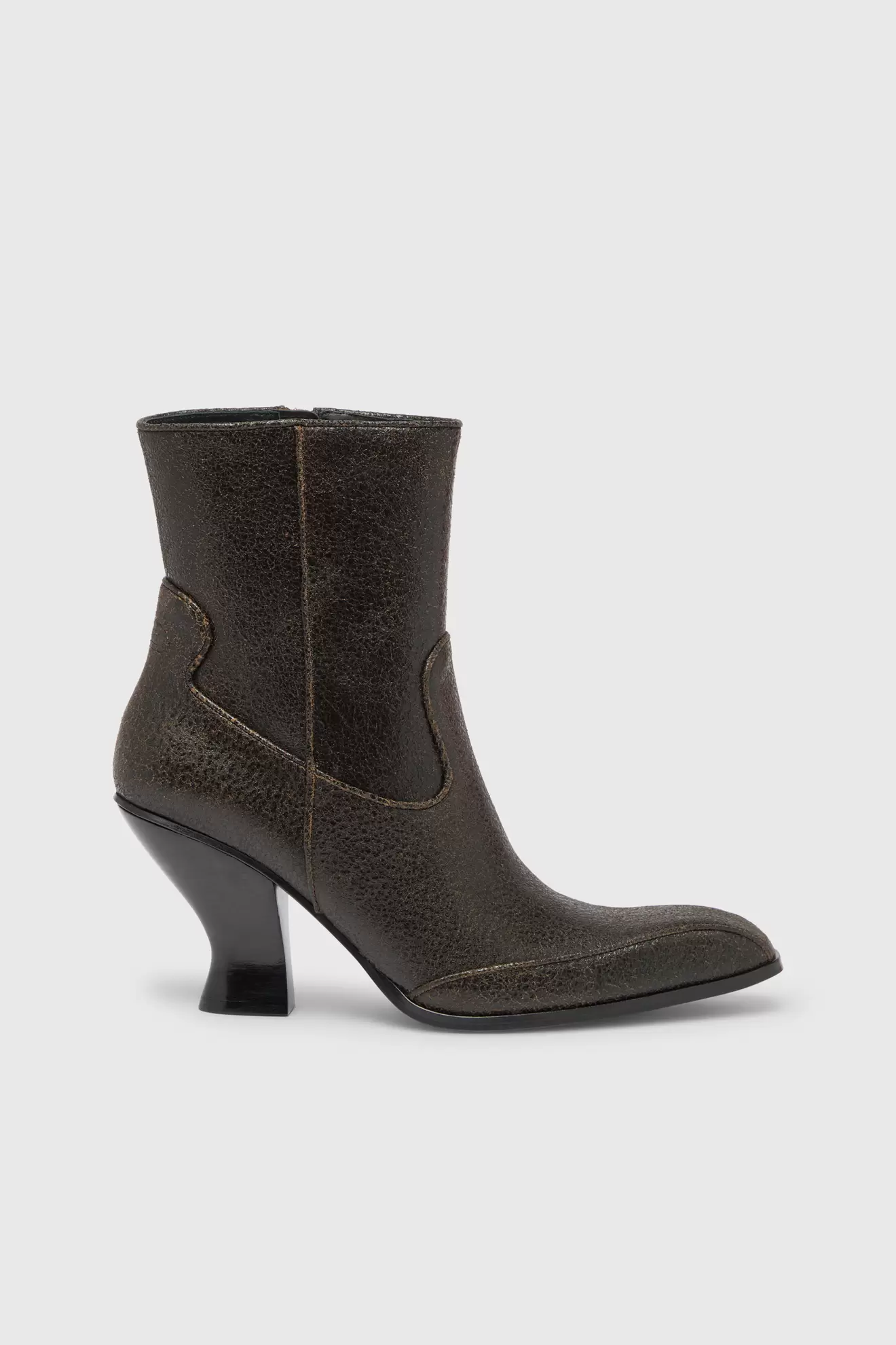 D-Luffy-Ankle boots in crackled leather