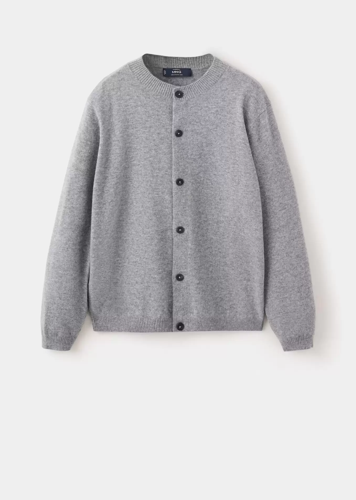 100% wool fine-knit cardigan