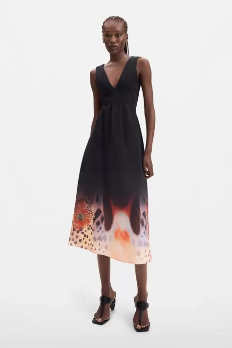 2-in-1 midi dress