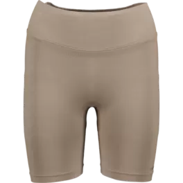Seamless sport shorts with rounded waistband