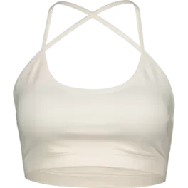 Sports bra with crossed straps