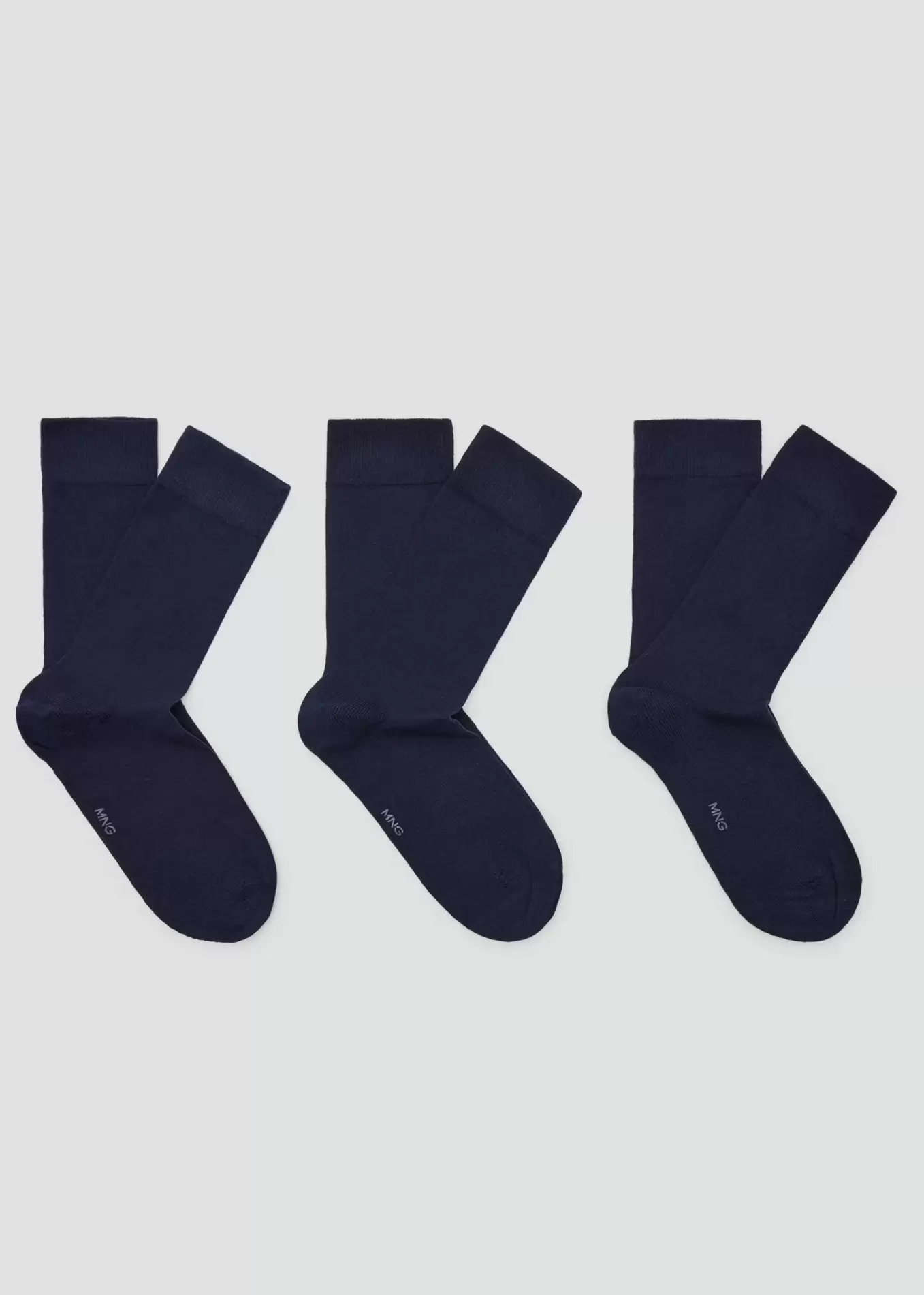 3-pack long cotton socks