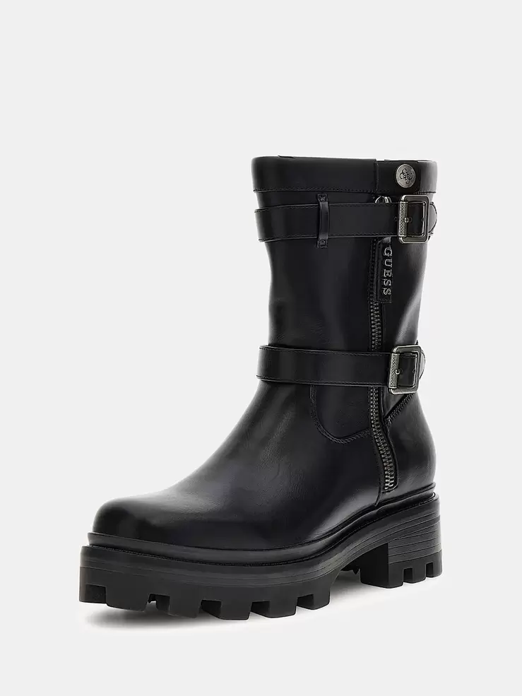 Lynden Side-Buckle Ankle Boot