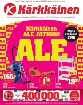 Kärkkäinen -luettelo | Säästä nyt tarjouksillamme | 2025-07-09T00:00:00.000Z - 2025-07-22T00:00:00.000Z