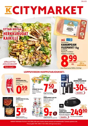 K-Citymarket -luettelo | K-citymarket tarjoukset | 2025-07-17T00:00:00.000Z - 2025-07-20T00:00:00.000Z