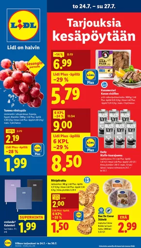 Lidl -luettelo, Seinäjoki | Houkuttelevia erikoistarjouksia kaikille | 2025-07-21T00:00:00.000Z - 2025-07-30T00:00:00.000Z