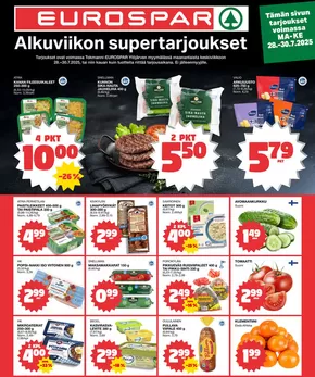 Tokmanni -luettelo, Seinäjoki | EUROSPAR Ylöjärvi Ruokasanomat | 2025-07-28T00:00:00.000Z - 2025-07-30T00:00:00.000Z