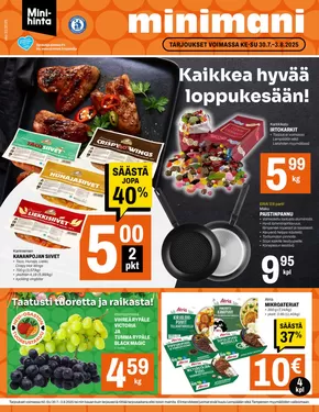 Minimani -luettelo, Pori | Minimani Yhtiöt Oy | 2025-07-30T00:00:00.000Z - 2025-08-03T00:00:00.000Z
