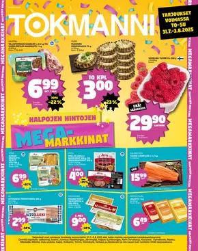 Tokmanni -luettelo, Jämsä | Ruokasanomat | 2025-07-31T00:00:00.000Z - 2025-08-03T00:00:00.000Z