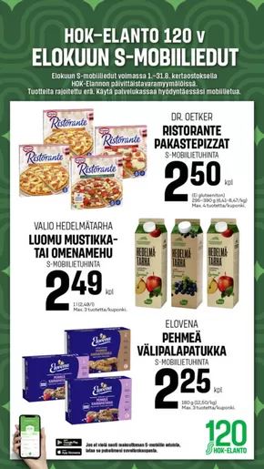 S-Market -luettelo, Honkajoki | S-Market tarjoukset | 2025-08-01T00:00:00.000Z - 2025-08-31T00:00:00.000Z