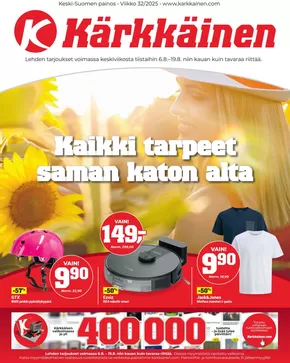 Kärkkäinen -luettelo, Lapua | Näköislehti Kärkkäinen | 2025-08-06T00:00:00.000Z - 2025-08-19T00:00:00.000Z