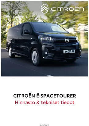 Citroën -luettelo, Järvenpää | Citroën Uusi ë-Spacetourer. | 2025-08-11T00:00:00.000Z - 2026-08-11T00:00:00.000Z
