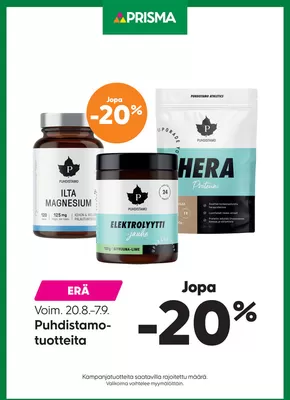 Prisma -luettelo, Vantaa | TOK Prisma puhdistamo 20.8.-7.9. | 2025-08-20T00:00:00.000Z - 2025-09-07T00:00:00.000Z