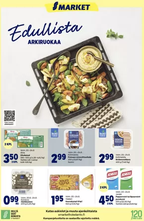 S-Market -luettelo, Sipoo | S-Market tarjoukset | 2025-08-20T00:00:00.000Z - 2025-08-24T00:00:00.000Z