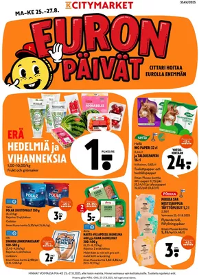 K-Citymarket -luettelo, Joensuu | K-citymarket tarjoukset | 2025-08-25T00:00:00.000Z - 2025-08-27T00:00:00.000Z