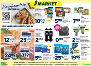 S-Market -luettelo, Hämeenlinna | S-market Kankaanpää Kankaanpään Seutu 28.8.2025 | 2025-08-27T00:00:00.000Z - 2025-08-31T00:00:00.000Z
