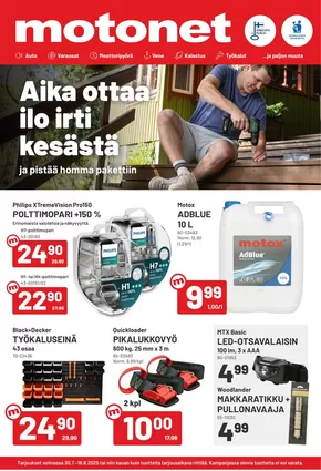 Motonet -luettelo, Salo | Uusia tarjouksia löydettäväksi | 2025-09-04T00:00:00.000Z - 2025-09-18T00:00:00.000Z