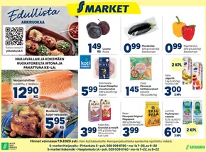 S-Market -luettelo, Ylöjärvi | S-market Huittinen ja Kokemäki Sydän-Satakunta 4.9.2025 | 2025-09-04T00:00:00.000Z - 2025-09-18T00:00:00.000Z
