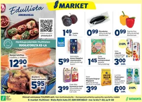 S-Market -luettelo, Ylöjärvi | S-market Huittinen Lauttakylä-lehti 3.9.2025 | 2025-09-04T00:00:00.000Z - 2025-09-18T00:00:00.000Z